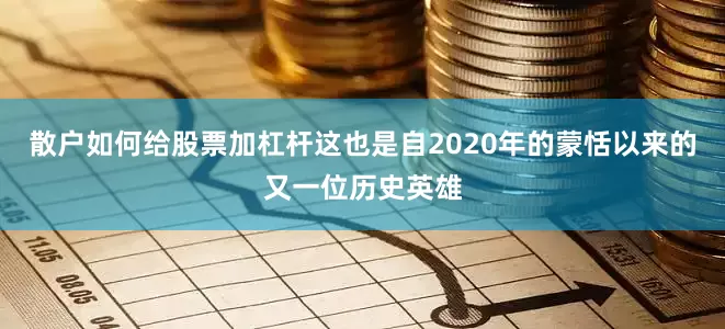 散户如何给股票加杠杆这也是自2020年的蒙恬以来的又一位历史英雄